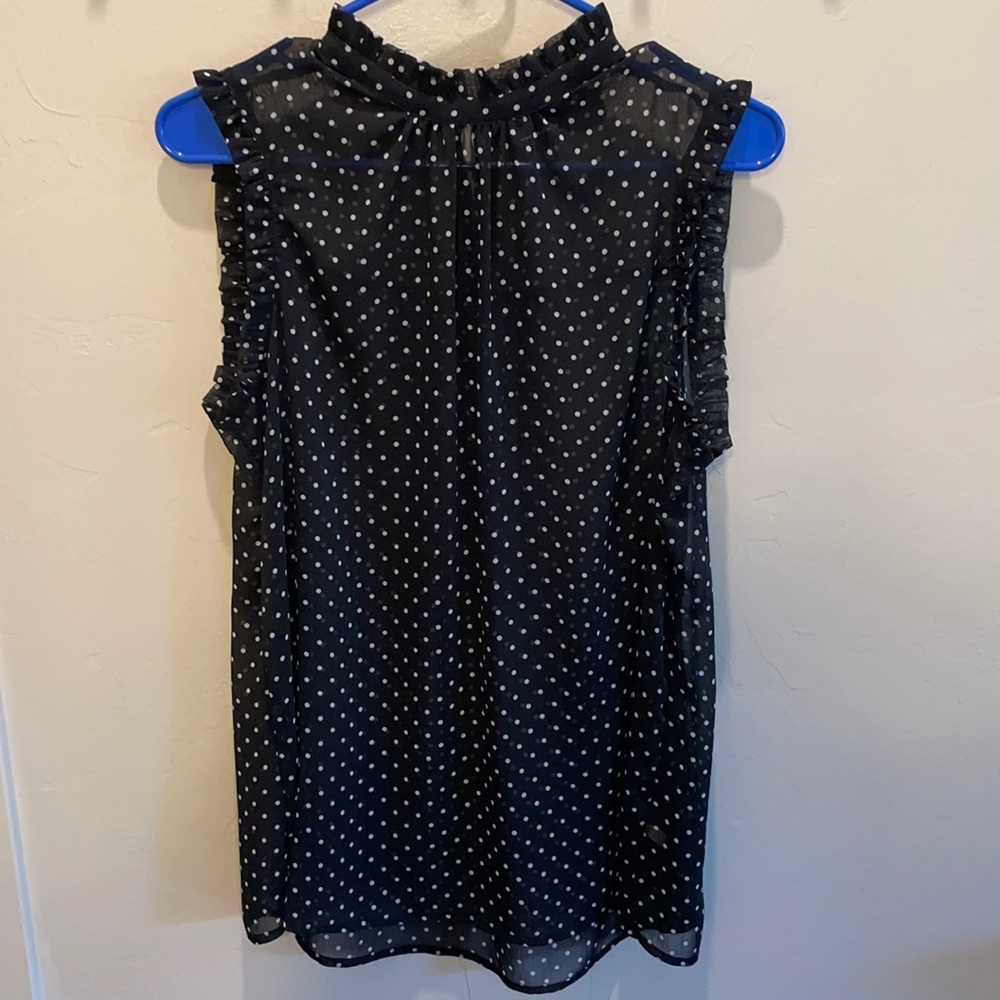 Who What Wear Polka Dot Blouse